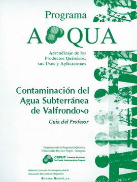 CONTAMINACIÃN DEL AGUA SUBTERRÃNEA DE VALFRONDOSO. GUÃA DEL PROFESOR