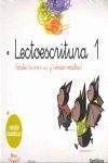 LECTOESCRITURA 1. CUADERNO LETRA SANTILLANA