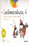 LECTOESCRITURA 4 LETRAS ENCANTADAS CUADRICULA
