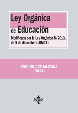 LEY ORGÁNICA DE EDUCACIÓN