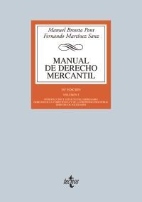 MANUAL DE DERECHO MERCANTIL VOL. I.