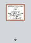 LECCIONES PARA EL ESTUDIO DEL DERECHO LOCAL