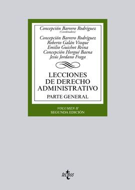 LECCIONES DE DERECHO ADMINISTRATIVO. PARTE GENERAL. VOLUMEN II