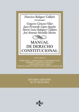 MANUAL DE DERECHO CONSTITUCIONAL. VOL. II: