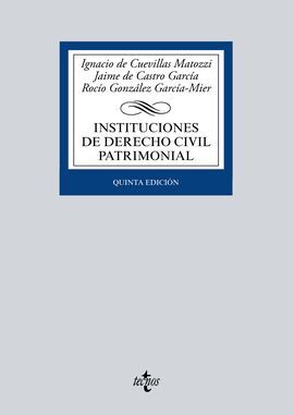 INSTITUCIONES DE DERECHO CIVIL PATRIMONIAL