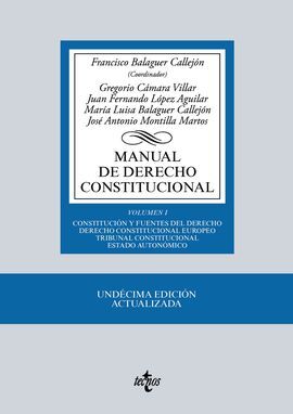 MANUAL DE DERECHO CONSTITUCIONAL. VOL. I: CONSTITUCIÓN Y FUENTES DEL DERECHO. DERECHO CONSTITUCIONAL EUROPEO. TRIB