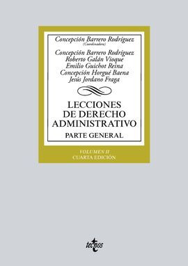 LECCIONES DE DERECHO ADMINISTRATIVO. PARTE GENERAL VOL.2