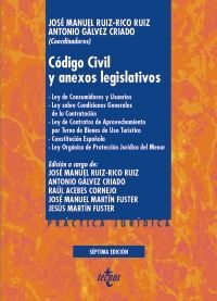 CÓDIGO CIVIL Y ANEXOS LEGISLATIVOS. 7ª ED. 2019