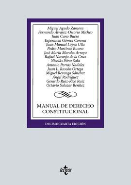 MANUAL DE DERECHO CONSTITUCIONAL. 14ª ED.