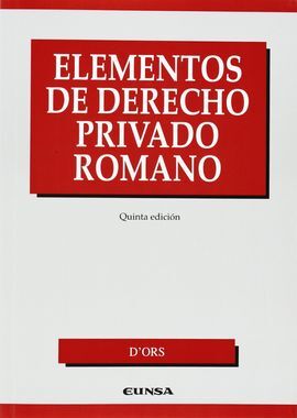 ELEMENTOS DE DERECHO PRIVADO ROMANO