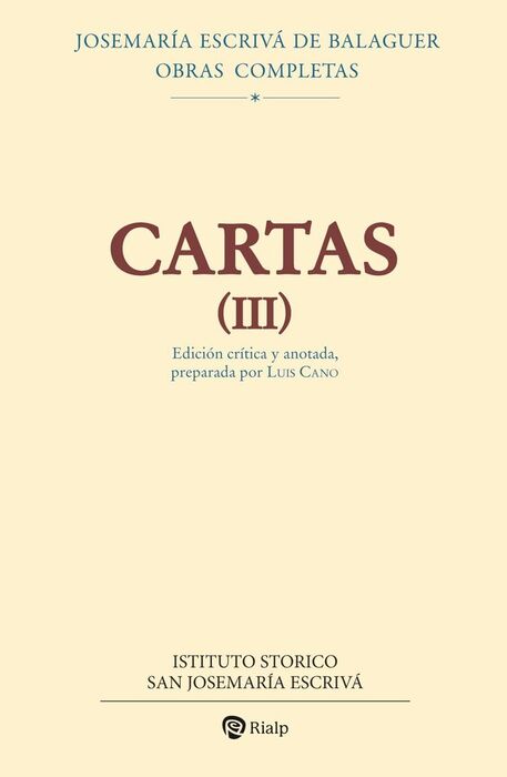 CARTAS III (EDICIÓN CRÍTICO-HISTÓRICA)