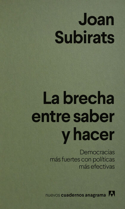 LA BRECHA ENTRE SABER Y HACER