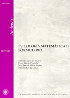 PSICOLOGIA MATEMATICA II. FORMULARIO. ADDENDA. PSICOLOGIA
