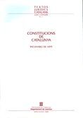 CONSTITUCIONS DE CATALUNYA. L'INCUNABLE 1495