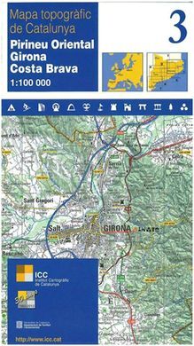 PIRINEU ORIENTAL, GIRONA, COSTA BRAVA 3 (1:100,000)