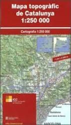 MAPA [PLEGAT] TOPOGRAFIC DE CATALUNYA 1:250.000 -ICC