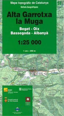 ALTA GARROTXA, LA MUGA  1:25000