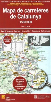 MAPA DE CARRETERES DE CATALUNYA 1:250.000 -ICC