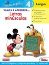 LETRAS MINUSCULAS 4 AÑOS - LENGUA  VAMOS A APRENDER... ESCUELA DE GENIOS