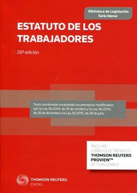 ESTATUTO DE LOS TRABAJADORES  (P+EB) 26ED 2015