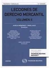 LECCIONES DE DERECHO MERCANTIL. VOLUMEN II