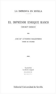 EL IMPRESOR ENRIQUE RASCO (1847-1910)