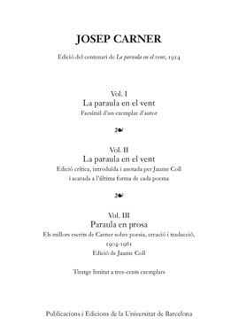 LA PARAULA EN EL VENT
