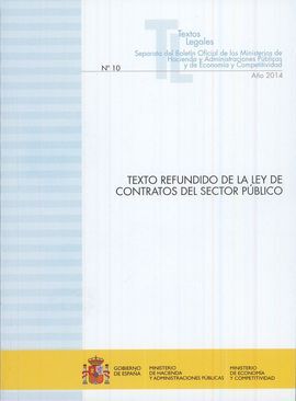 TEXTO REFUNDIDO DE LA LEY DE CONTRATOS DEL SECTOR PÚBLICO