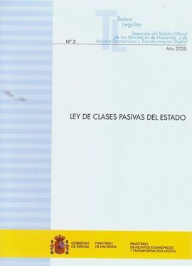 LEY DE CLASES PASIVAS DEL ESTADO 2020.