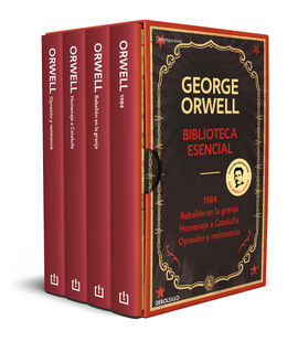 BIBLIOTECA ESENCIAL GEORGE ORWELL (1984  REBELIÓN EN LA GRANJA  HOMENAJE A CAT