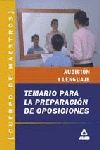 TEMARIO AUDICIÃN Y LENGUAJE, CUERPO DE MAESTROS