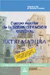 AUXILIAR ADTVO. EXTREMADURA TEMARIO-TEST