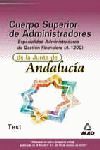 CUERPO SUPERIOR ADMINISTRADORES JUNTA ANDALUCÃA. ESPECIALIDAD ADMINISTRADORES, G