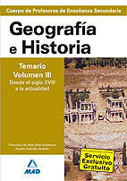 GEOGRAFÍA E HISTORIA TEMARIO VOLUMEN III
