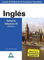 INGLÉS TEMARIO V. 3 CUERPO DE PROFESORES DE ENSEÑANZA SECUNDARI