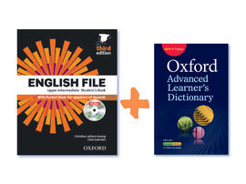 ENGLISH FILE 3RD EDITION UPPER INTERMEDIATE STUDEN'S BOOK +WORKBOOK WITH KEY + OXFORD ADVANCED LEARNER'S DICTIONARY 9TH EDITION