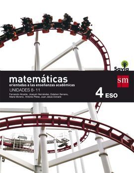 MATEMÁTICAS ORIENTADAS A LAS ENSEÑANZAS ACADÉMICAS - 4º ESO - SAVIA. TRIMESTRES