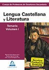 TEMARIO VOL.I LENGUA CASTELLANA Y LITERATURA 2009