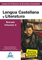 TEMARIO VOL.II LENGUA CASTELLANA Y LITERATURA 2009