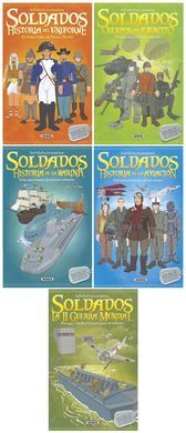 ACTIVIDADES CON PEGATINAS SOLDADOS (5 TIT.)