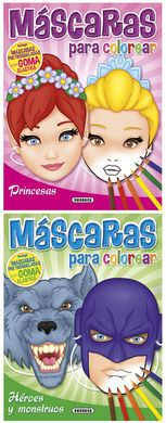 MASCARAS PARA COLOREAR (2 TIT.)