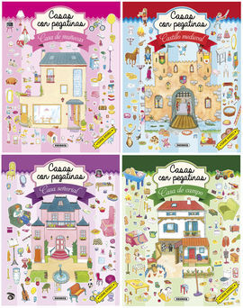 CASAS CON PEGATINAS (4 TIT.)