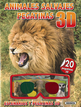 ANIMALES SALVAJES PEGATINAS 3D