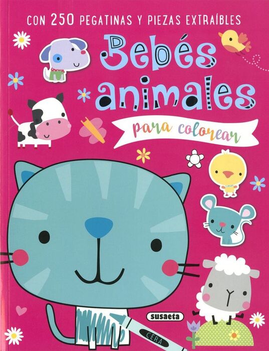 PARA COLOREAR BEBES ANIMALES
