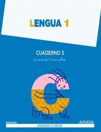 CUADERNO DE LENGUA - 3º TRIM. - CUADRÍCULA - APRENDER ES CRECER - 1º ED. PRIM.