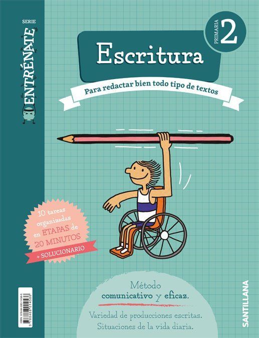 CUADERNO ESCRITURA SERIE ENTRENATE 2 PRIMARIA
