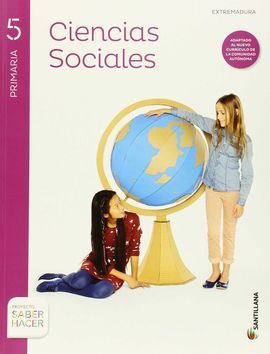 CIENCIAS SOCIALES + ATLAS EXTREMADURA - 5º ED. PRIM.