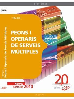 TEMARI PEONS I OPERARIS DE SERVEIS MÚLTIPLES. OPOSICIONS GENERALS