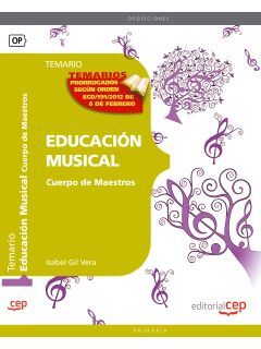 CUERPO DE MAESTROS. EDUCACIÓN MUSICAL. TEMARIO