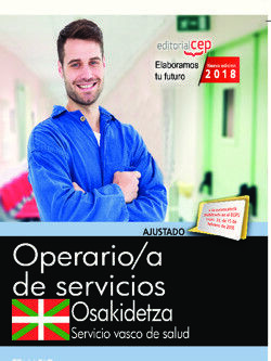 OPERARIO DE SERVICIOS. SERVICIO VASCO DE SALUD-OSAKIDETZA. TEMARIO